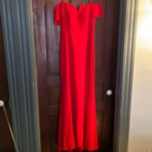 Red Betsy & Adam formal gown